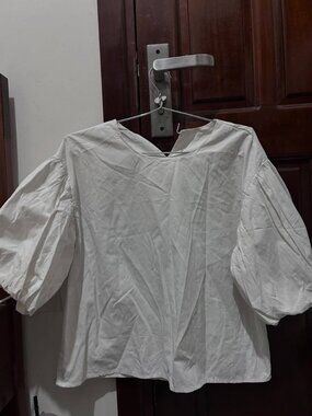 White Puff Sleeve Blouse